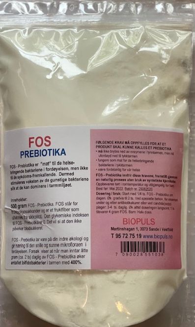 Hovedbilde Prebiotika - FOS, 500 gram