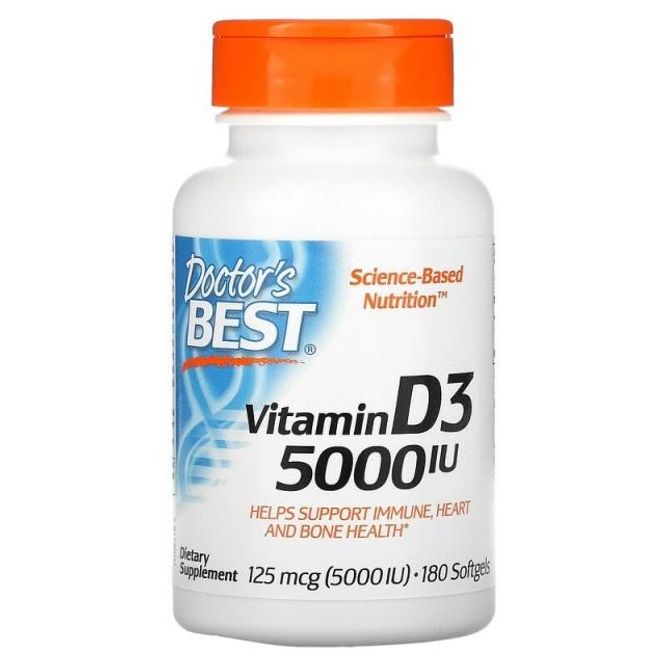 Hovedbilde Vitamin D3 - 5000 IU. 180 kps.